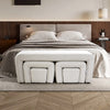 Boucle Window Seat Bed End Sofa Chair Chaise Lounge Nested Bench Pouffe Bedroom