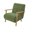 Thicknss Cushion Armchair Accent Chair Padded Occasional Chair Solid Wood Frame