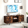TV Stand TV Cabinet Wood Metal Frame Industrial Living Room Media Storage Unit