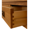 Oakcroft Narrow 3 Drawer Bedside Table – Nightstand with Storage Drawers – 38cm
