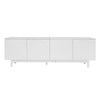 Modern TV Stand 175 cm Storage Cabinet Entertainment Unit for Living Room, White