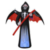 8FT Sickle Grim Reaper Inflatable Halloween Decoration w/ LED Lights Accessories