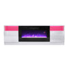 Modern TV Stand 178cm Unit Cabinet w/ Electric Fireplace & 12 Colour LED Light