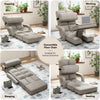 Floor Folding Chair 14 Positions Adjustable Floor Lazy Chair with Armrest Single