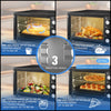 OYAJIA Mini Oven 28L Countertop Electric Grill w/ Temp Timer Control 1500W Jljwr