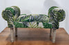 Palm Leaf Window Seat Bed End Sofa Chair Chaise Lounge Bench Pouffe Bedroom
