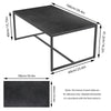 Marble Coffee Table Side End Table Home Office SHop Furniture Solid Metal Frame
