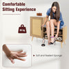Rattan Shoe Cabinet 2-in-1 Shoe Storage Bench Freestanding Shoe Rack Cabinet