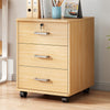 3 Drawers Filing Cabinet Home Office Mobile File Storage Organizer Under Desk