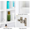 White Mirrored Wall Mounted Bathroom Cabinet Storage Cupboard Adjustable Shelf