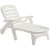 Folding Garden Reclining Sun Lounger Chair Bed Pool Seat Recliner Beach Camping