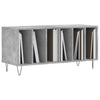 Record Cabinet Concrete Grey 100x38x48 cm Engineered Wood