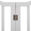 Folding 3/4 Panels Baby Safety Wooden Gate Pet Dog Barrier Stair Doorway Guard