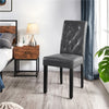 Dining Room Chairs Set of 2/4/6 Faux Leather Kitchen Chair Set with Wooden Legs