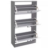 3 Drawer Shoe Cabinet Storage Cupboard Unit Shoe Rack Wooden Stand Organiser