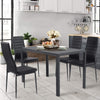 Set of 6 High Back Dining Chairs Upholstered Chairs Home Office with Metal Dkyfr