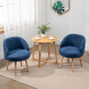 Set of 2 Accent Tub Chairs Occasional Lounge Sofa for Living Room Bedroom Blue
