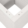 Garden Planter White 40x40x46 Solid Wood Pine R3E7