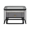 Coffee Table Square Nest of Tables Side Table with Metal Frame Legs & Glass Top