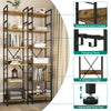 6 Tiers Bookcase Wooden Tall Shelving Storage Display Book Shelf for Living Room