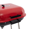 Trolley Portable Outdoor Charcoal BBQ Grill Cart with Wheels&Lid&Bottom Shelf