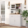 Kitchen Buffet Freestanding Kitchen Pantry Storage Cabinet Cupboard w/4 Doors