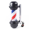 20'' Barber Pole Rotating Light Hair Salon Sign Red White Blue LED Lamp Outdoor