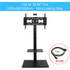 Free Standing TV Stand with Durable Shelves TV Mount Bracket with Screws Fixing