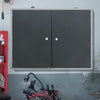 Large 2 Door Lockable Workshop Garage Tools Storage Cabinet Tool Chest Box Metal