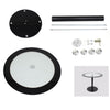 90cm Round Glass Dining Table Kitchen Home Coffee Lounge Restaurant Only Table