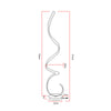 Modern Curved Spiral Floor Lamps Reading Lights Cool White Living Room Lighting