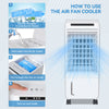 7L Air Cooling Fan 3 In 1 Portable Electric Evaporative Cooler Conditioner White