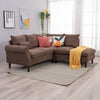 L-Shaped Corner Sofa, Sectional Couch with Built-in USB Port Chaise