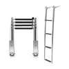 4-step Telescoping Boat Ladder Folding Dock Ladder Swimming Pool Ladder