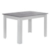 Rectangular Kitchen Dining Table Wooden Table 4-6 Seats Family Party Table White