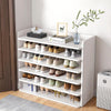 6 Tier Shoe Cabinet Storage Organizer MDF Unit Footwear Stand Rack Home Entryway