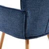 Large Wingback Mid-Century Accent Armchair Sofa Upholstered Linen Leisure Chair