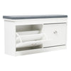 Large Shoe Bench Shoe Rack Shoe Storage Cabinets with Seat Cushion for Hallway