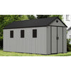 Gabled Plastic tools Shed 8x16FT Outdoor Garden Storage with Foundation Lock UK
