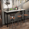 Extra Long Kitchen Bar Table Rectangular Coffee Table Metal Marble Console Table