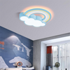 Creativity Blue Cloud Ceiling Light Rainbow Balcony Pendant Light for Playroom