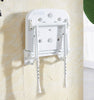 Wall Mounted folding down Shower Chair White Without arms for Elderly