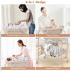 Baby Changing Table Portable Folding Infant Nursery Diaper Station with Bathtub