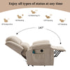 Lift Chair Recliners for Elderly, Armchair Lounge Sofa with Massage & Heat Beige