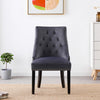 Velvet Pull Door Knocker Studded Dining Kitchen Accent Chairs Luxury Windsor