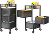 4 Tier Storage Rack Kitchen Rotating Vegetable Serving Bath Trolley Cart Shelf