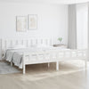 Bed Frame White Solid Wood 160x200 G4S2