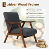 Modern Accent Chair Fabric Upholstered Lounge Chair Leisure Chair w/Cushions