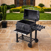 Outdoor Jr Smoker Barbecue Charcoal Portable BBQ Grill Camping Garden w/ Wheels