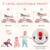 Toddler Activity Center Baby Walker & Push Walker with Wheels-Pink